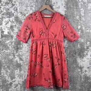 Abercrombie & Fitch Coral Floral Dress